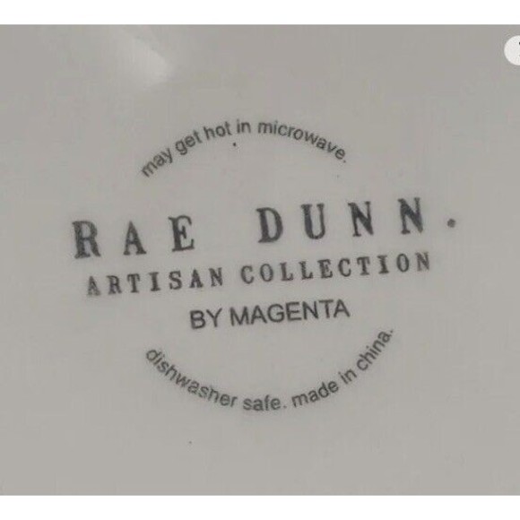 RAE DUNN  Pour Icon Pitcher Ivory Ceramic Magenta Artisan Collection - Picture 3 of 3